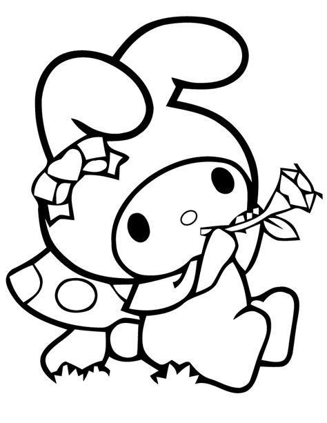 My Melody Coloring Pages Clip Art Library