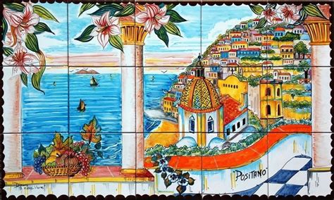 Italian Backsplash Tile Murals Italian Backsplash Tile Mural Bay Of