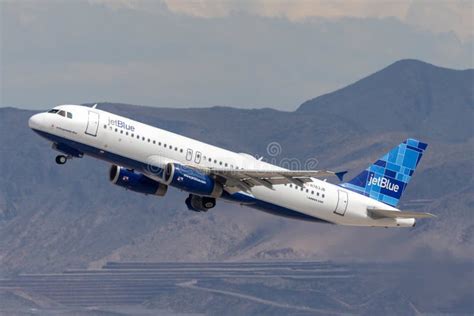 Jetblue Airways Airbus A320 Aircraft Taking Off From Mccarran