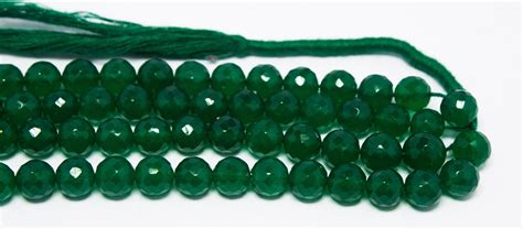 Top Quality Onyx Gemstone Beads Green Onyx Faceted Round Etsy