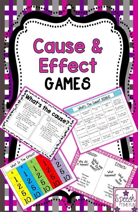 Cause And Effect Games With Images Cause And Effect Games Speech