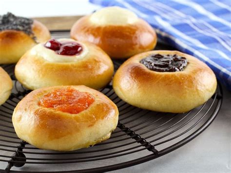 Video tutorial and easy traditional recipe for czech kolaches with various fillings and posipka option. Kolaches on The History Kitchen #vintage #kolache #recipe ...