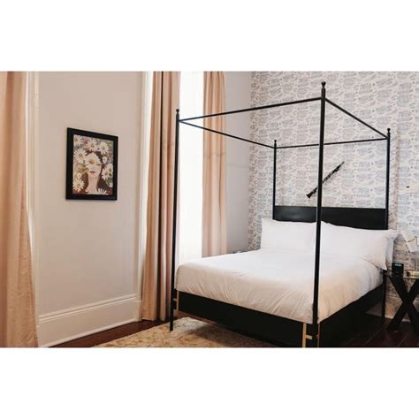 Affordable king size beds for sale in a wide selection of colors, styles, materials, & decor to choose from. Josephine Canopy Bed - King Size | Iron canopy bed, Modern ...