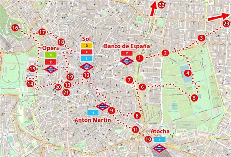 Madrid Besichtigungsplan Karte Eintrittskarten Attraktionen