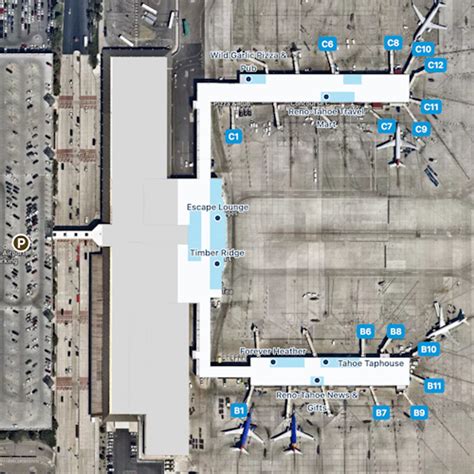 Reno Tahoe Airport Map Guide To RNO S Terminals