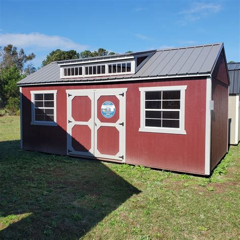 10x20 Shed Dormer - Sheds & Buildings For Sale Winnabow NC - Backyard