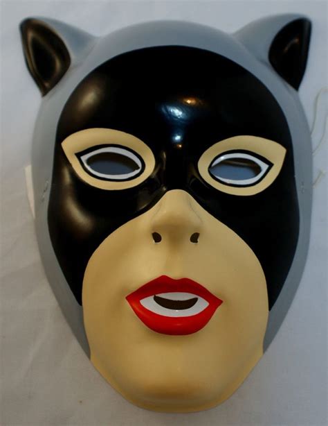 Vintage Catwoman Halloween Mask Dc Comics Rubies Costume