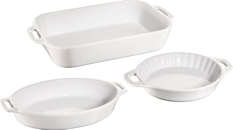 Stain 3 Piece Ceramic Baking Dishes Home Styling Works