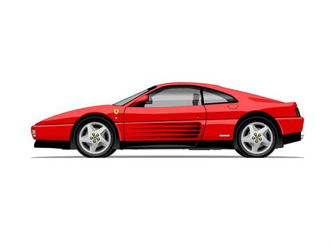 Del ferrari 348 competizione al 458. UniqueCarPosters.com — My illustration of the Ferrari 348, artwork I am...