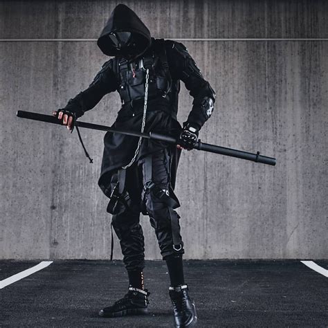 Techwear Ninja Cyberpunk Clothes Character Outfits Techno Clothes