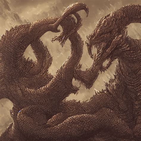 Krea A 4 K Quality Highly Detailed Art Commission Of A Scaly Hydra