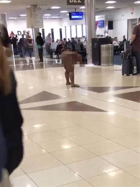 I Don T Give A F Woman Strolls Naked Through Airport Before