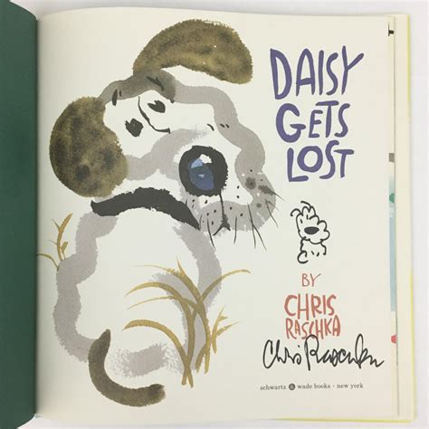 Daisy Gets Lost By Raschka Chris Fine Hard Cover 2013 First Edition