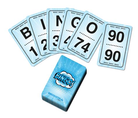 Bingo Calling Cards Für Ein Bingospiel Ohne Große Trommel Und Kugeln