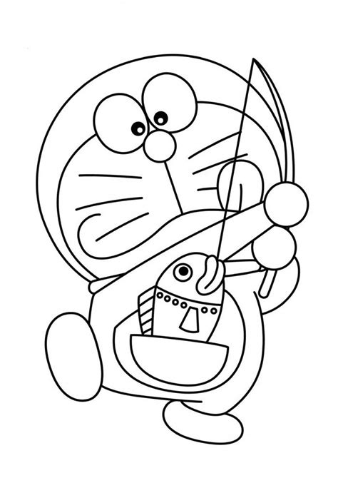 10 Sketsa Gambar Mewarnai Doraemon Anak Paud Tk Sd