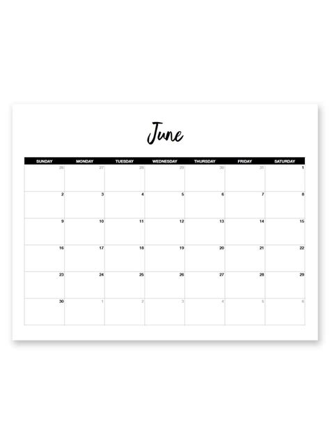 Blank 85 X 11 Calendars Best Calendar Example