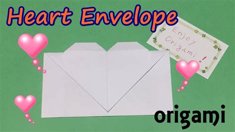 Heart Envelope 💌 From A4 Sheet Easy Diy Origami Tutorial For