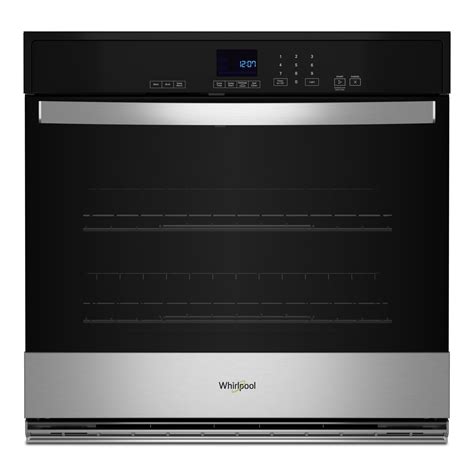 Whirlpool 43 Cu Ft Single Wall Oven In Stainless Woes3027ls