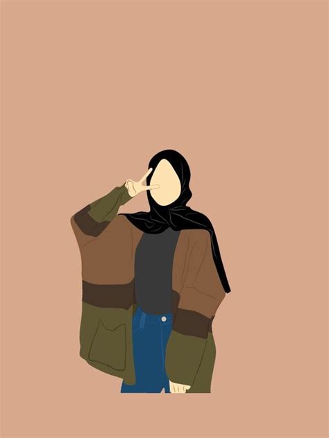 Pin Oleh Raifana Di Hijab Cartoon Kartun Hijab Ilustrasi Orang