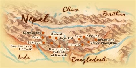 carte nepal interets les routes du monde