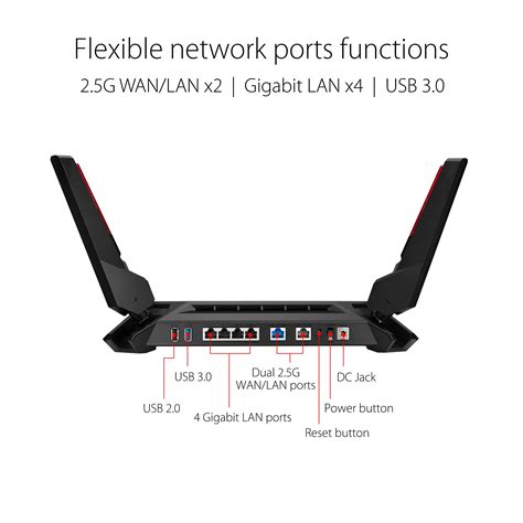 Asus Rog Rapture Wifi 6 Ax Gaming Router Gt Ax6000 Dual Band 25g