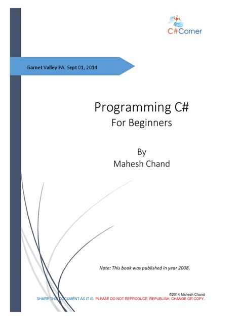 C Sharp Programming C Sharp Programming Language Component Object