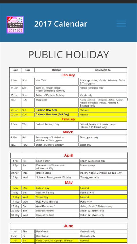 Malaysian Public Holidays 2017 Cutimy Hotel And Tour Packages In