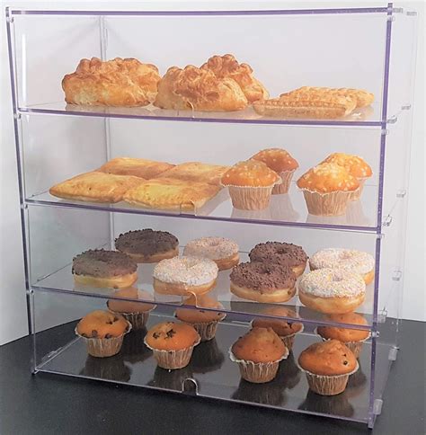 Four Shelf Bakery Display Case For Bread Donuts Pastries Etsy Canada