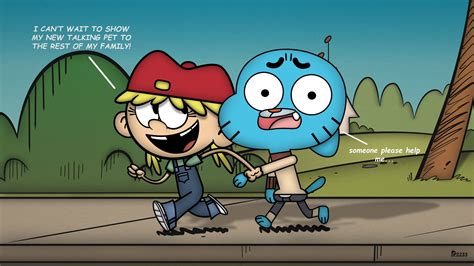The Loud Booru Post Character Lana Loud Crossover Gumball Watterson The Amazing World