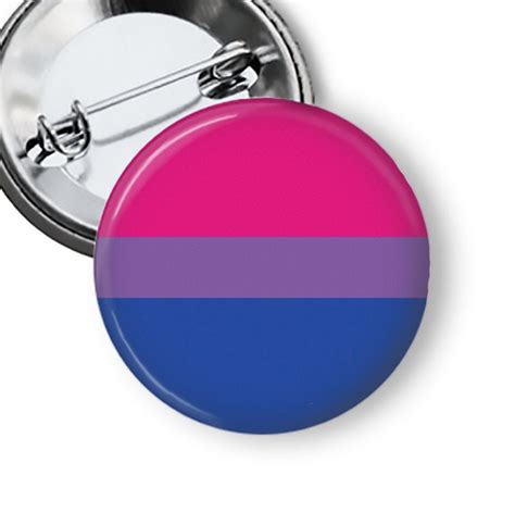 Bisexual Pride Flag Pin Lgbtq Pinback Button B10 Etsy