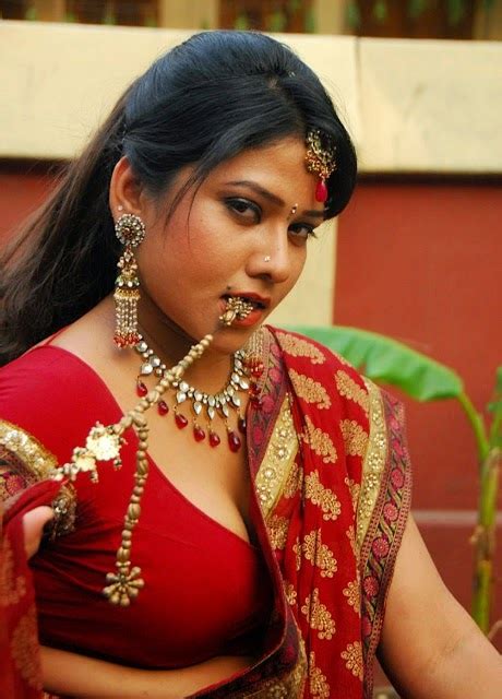 jyothi hot photos in red saree