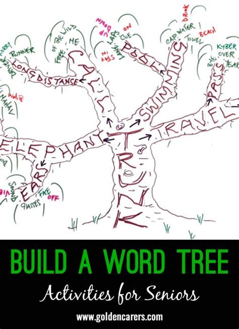 Build A Word Tree Word Association Memory Activities Word