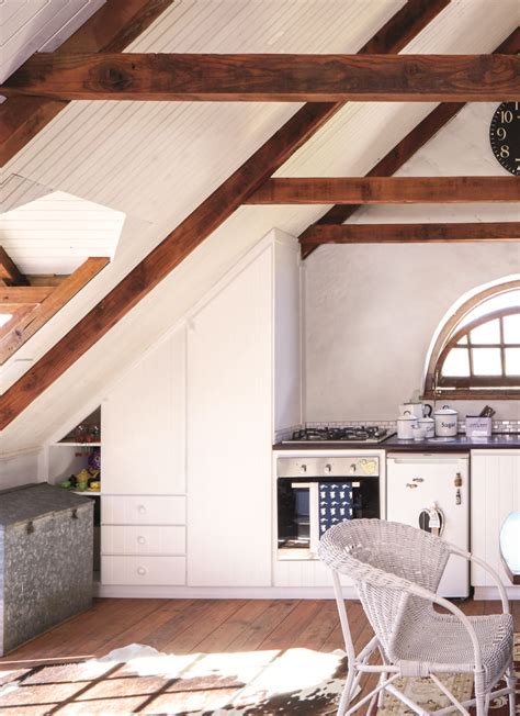 Stylish Kitchen With An Exposed Isoboard Ceiling Roof Insulation
