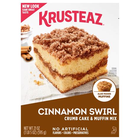 Krusteaz Cinnamon Swirl Crumb Cake And Muffin Mix Shop Baking Mixes At
