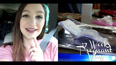 37 weeks pregnant vlog having contractions amazon haul and making padsicles youtube