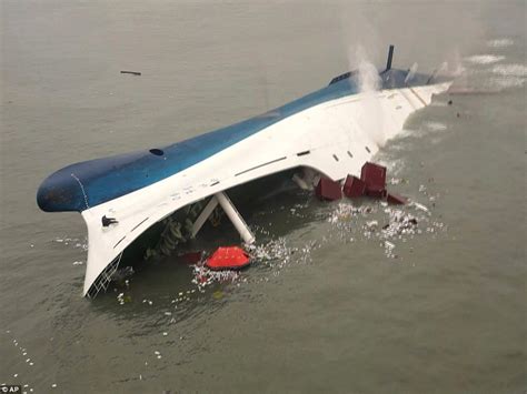 South Korean Sewol Ferry Finally Raised After Three Years Daily Mail Online