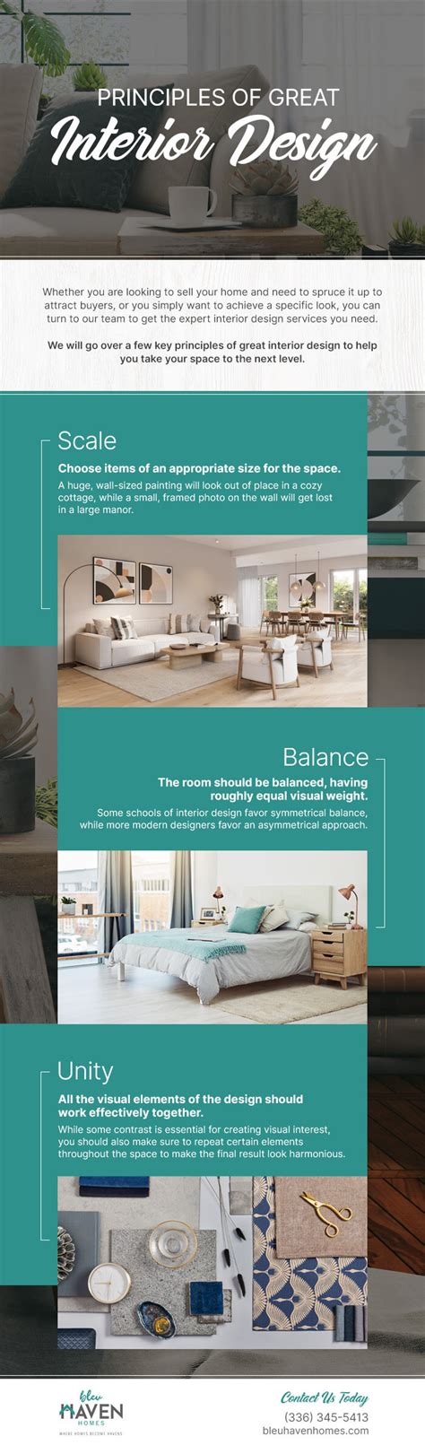 Principles Of Great Interior Design Infographic Bleu Haven Homes