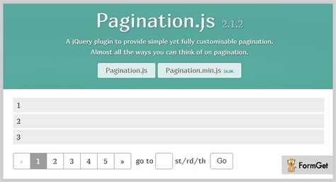 Jquery Pagination Plugin For Table Quyasoft