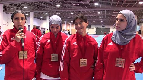 interview to egypt female team kata world champions 2014 world karate championships youtube