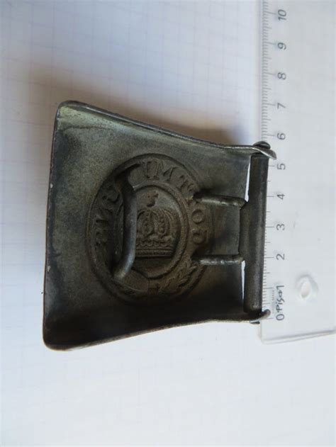 German Ww1 Imperial Prussian Steel Belt Buckle