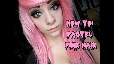 How To Dye Your Hair Pastel Pink Youtube