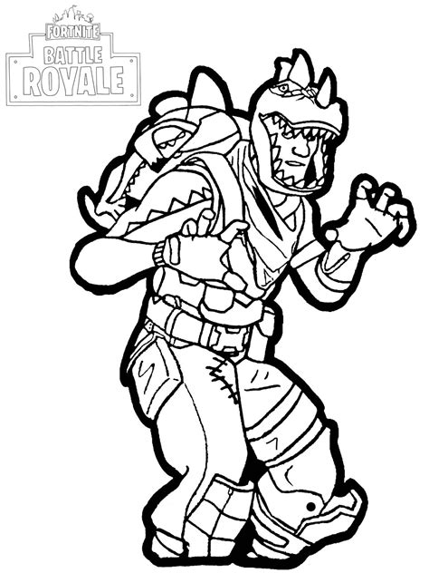 The outer, heavy outline makes it perfect to use as a coloring page. Fortnite Battle Royale Coloring Pages | Fortnite Season 5 ...