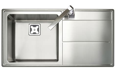 Rangemaster Arlington Square Kitchen Sink Single Bowl Rh Drainer