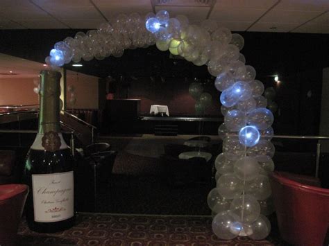 Twinkling Champagne Bottle Arch Glamourpuss Weddings Barnsley