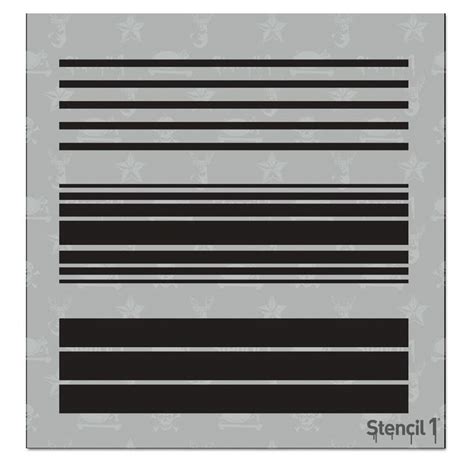 Stencil1 Various Stripes Small Repeat Pattern Stencil S1passtris