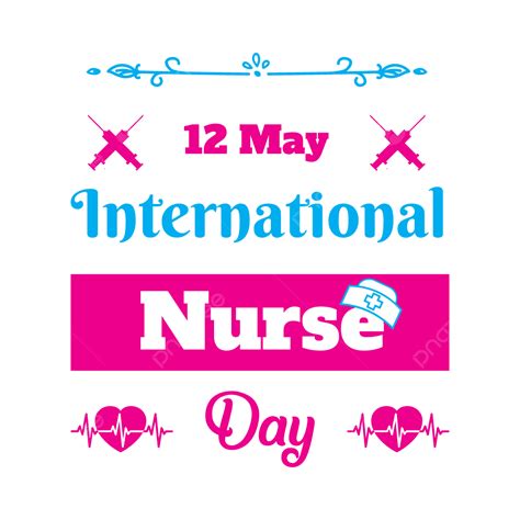 International Nurses Day Vector Hd Images Flat International Nurses Day Typography Illustration