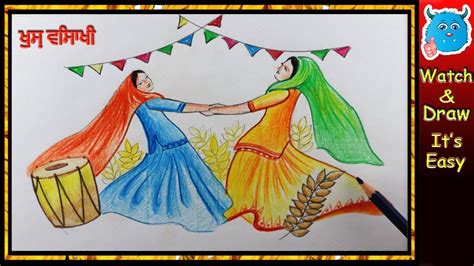 Some annual festivals emerge out of religious rituals or cultural events, while others come about because of marketing experiments or boredom. Baisakhi Drawing Easy Festival Greeting Card Idea - YouTube