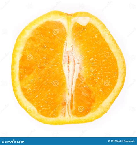 Half An Orange Stock Image Image 18373601