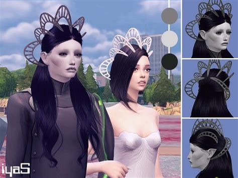 The Sims Resource Alien Crown By Soloriya Sims 4