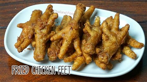 Thai Foods Fried Chicken Feet Youtube